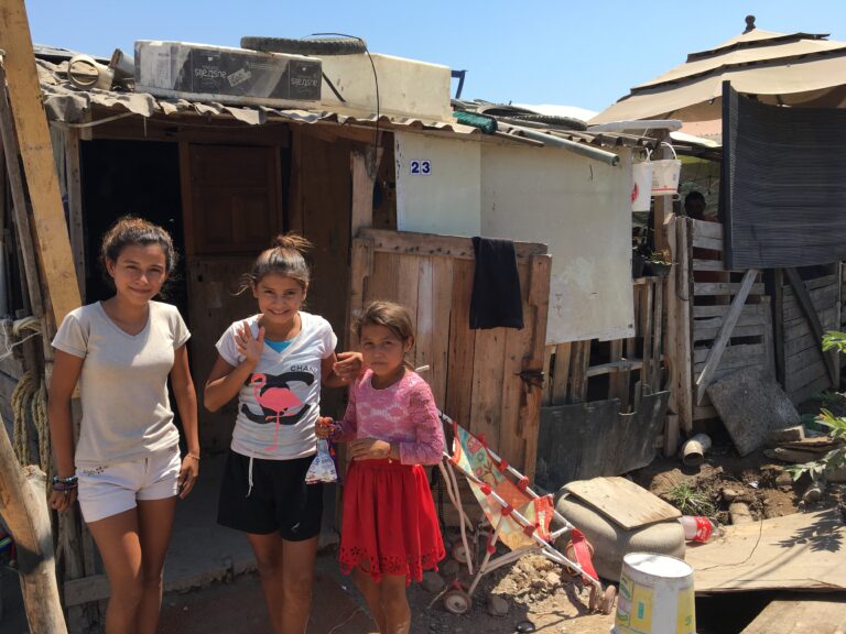 A few sweet girls from another family I support, living at the dump